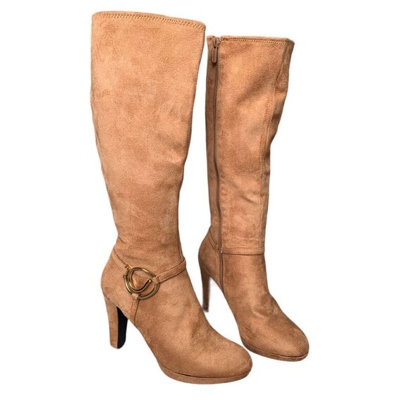 IMPO Molita Stretch Faux Suede Over the Calf Platform Boot w/Memory Foam Sz 10 - Picture 6 of 13